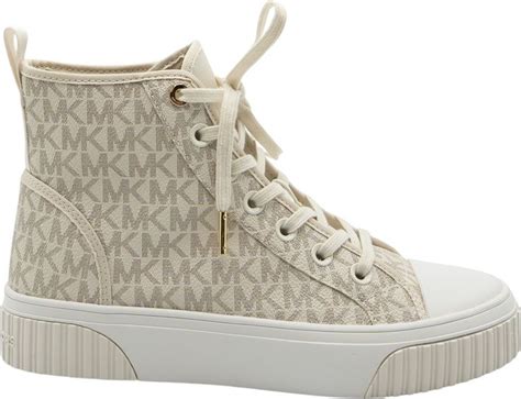 michael kors gertie high top vanilla|gertie canvas high top sneakers.